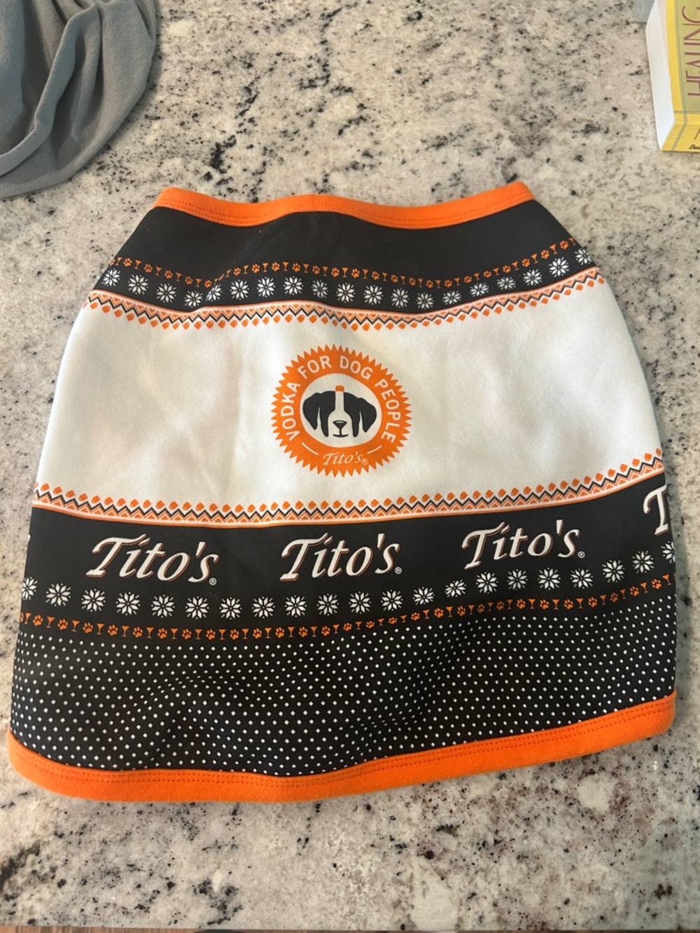 Tito’s dog outfit
